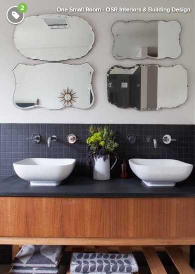 8 idei spectaculoase pentru aranjarea oglinzilor în baie