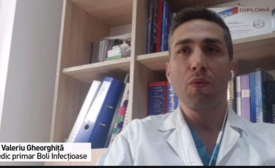 Valeriu Gheorghiţă. El este medic primar boli infecţioase la Spitalul Universitar de Urgenţă Militar Central „Carol Davila”