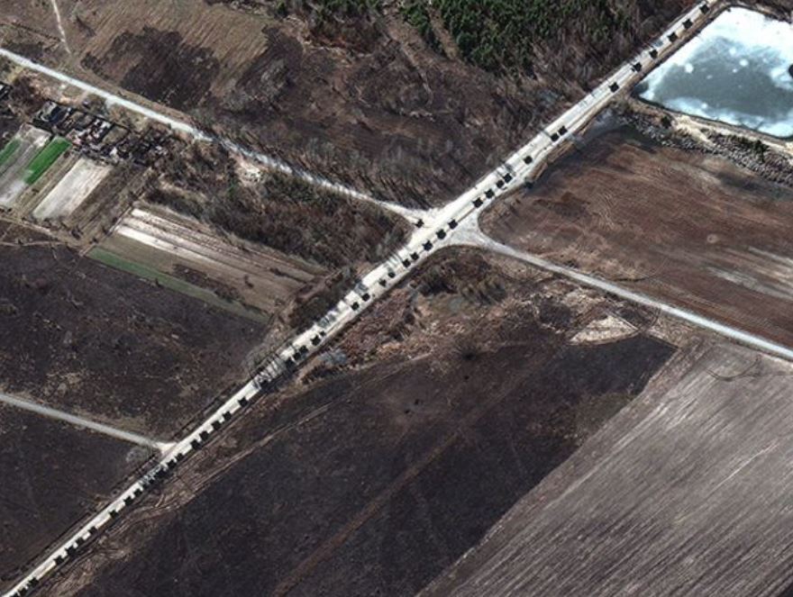 coloana militara rusa