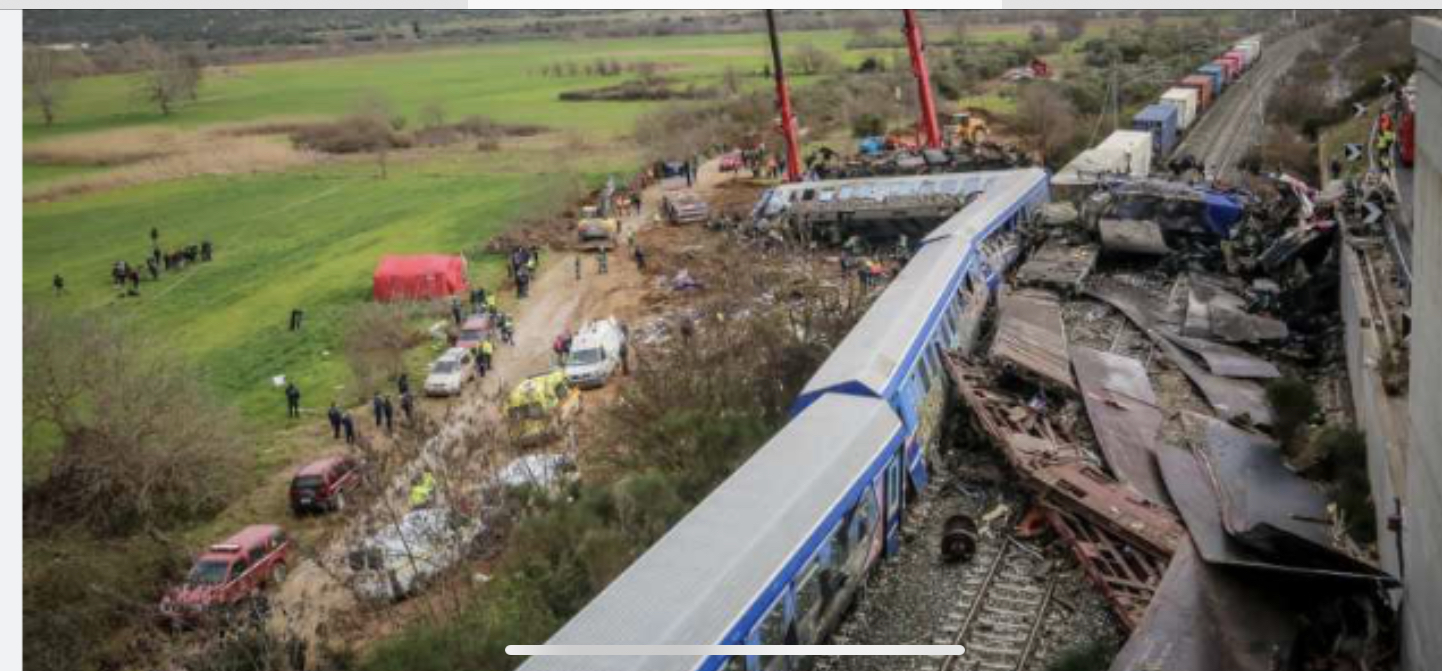 Accident feroviar Grecia (Larisa)