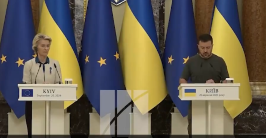 Ursula von der Leyen, Zelenski